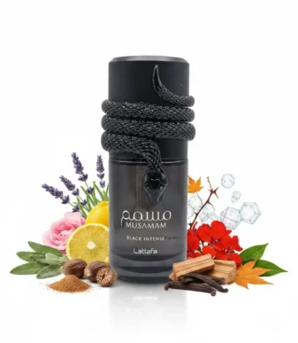 Notas olfativas del perfume Musamam Black Intense Lattafa Notas olfativas del perfume Musamam Black Intense Lattafa EDP 100ml